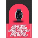 49MM Akıllı Saat Amoled Ekranlı Kadın Erkek Kol Saati Plastik Kordon - Renkli