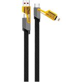 4'ü 1 Arada 65W Pd Hızlı Şarj Kablosu - Type C/usb/lightning Destekli 100 cm Dayanıklı Örgü Yapı - Akıllı ve Güvenli Şarj Bağlantı Desteği