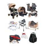 4Baby 8 Parça Çeyiz Seti Bebek Arabası Puset Beşik Mama Sandalyesi Yürüteç Bebek Bakım Çantası Rüzgarlık