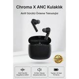 4Berry Chroma x Kablosuz Bluetooth Kulaklık – Yüksek Performans, Akıllı Tasarım Siyah