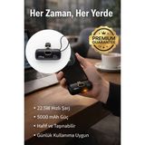 4Berry DX268Y Powerbank 5000 mAh Kapasite ile 22.5W Hızlı Şarj Teknolojisi Sunuyor - Siyah