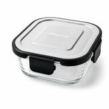 4Berry Home 520 ML Cam Saklama Kabı, Kilitli Kapaklı, Fırın ve Mikrodalga Uyumlu, Buzdolabı ve Dondurucuya Uygun, Gıda Temasına Uygun Yemek Saklama Kabı