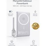 4Berry Y353S Powerbank 5.000 Mah Magnetic Wireless Gri