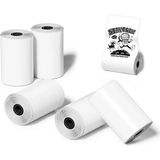 4Berry Yapışkansız Mini Yazıcı Kağıdı Taşınabilir ve 5'li Paket - Beyaz - Rulo - 57x25mm