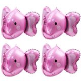 4D Hayvan Fil Kafalı Balonlar - Fil Balonları Çocuk Erkek Kız Parti Malzemeleri Doğum Günü Süslemeleri Bebek Duşu, 3'lü Paket Şişme 50 cm Fil Alüminyum Mylar Folyo Balonlar (Pembe), Kurdele ile