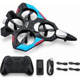 4DRC V50 2.4ghz Tek Bataryalı Işıklı Savaş Uçağı Rc Drone | 360° Takla Atabilen Başsız Modlu Kumandalı - Çok Renkli