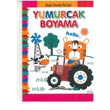 4E Boyama Kitabı Yumurcak Siyah Beyaz 64 Syf Tratör Karatay Yay.