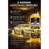4E CARE NEON SARI CİLALI OTO YIKAMA KÖPÜĞÜ 1 LT (OTO YIKAMA SÜNGERİ HEDİYELİ)