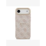 4G Desenli PU Deri Gold Logolu Magsafe Uyumlu iPhone 17 Air Kılıf