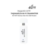 4G Lte Usb Taşınabilir Modem Sım Kart Destekli Mobil Wifi Dağıtıcı, 150Mbps Download, 50 Mbps Upload, Mini İnternet Router, Tak Çalıştır, 8 Kullanıcı Destekler, Akıllı Çip