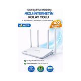 4g Sim Kartlı Modem - Wıfı6 Bağlantı - 2.4ghz - 300mpbs - Her Yere Taşıyın Her Yerde Kullanın
