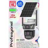 4G Sim Kartlı Solar Kamera 6Mp Ptz Av-S425