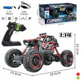 4İ Oyuncak Rock Crawler 1:14 Uzaktan Kumandalı 4x4 Jeep Şarjlı Işıklı Buggy - Renkli