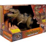 4i Oyuncak Yürüyen Kükreyen Dinozor T-Rex - 005 - Yeşil - Gri - Siyah