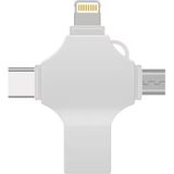 4in1 Cep Telefonu Çok Fonksiyonlu USB Flash Bellek 128 GB Type-C, Micro Sd ve Kart Okuyucu