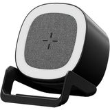 4in1 Kablosuz Şarj Bluetooth Hoparlör Telefon Standı LED Lamba 15W -AL4385 - Çok Renkli
