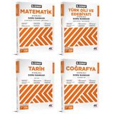 4K 2026 9. Sınıf Matematik + Edebiyat + Tarih + Coğrafya Soru Bankası Seti 4 Kitap
