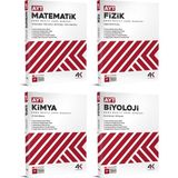 4K 2026 Ayt Matematik + Fizik + Kimya + Biyoloji Soru Bankası Seti 4 Kitap