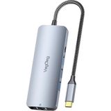 4K 60Hz HDMI Gigabit Ethernet 3 Usb-A 2 Type-C 3.5mm Aux Sd Micro Sd Kart Okuyucu Çevirici Çoklay� - 1 Adet - Renkli