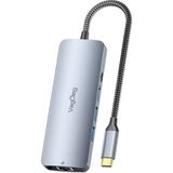 4K 60Hz HDMI Gigabit Ethernet 3*usb-A 2*type-C 3.5mm Aux Sd Micro Sd Kart Okuyucu Çevirici Çoklay�