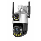 4K 6MP WiFi Güvenlik Kamerası 36x Optik Zoom Çift Lens Gece Görüşlü Hareketli Alarmlı Motorize Odaklama PTZ Kamera
