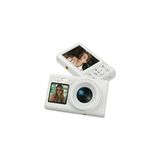 4K Dijital Kamera, Wifi Bağlantılı, Taşınabilir Vlog Fotoğraf Makinesi, Flaşlı ve Ekranlı Kompakt Kamera (Beyaz) - Çok Renkli