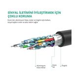 4K Displayport HDMI Dönüştürücü Kablo, Siyah, 1.5 Metre - Option-1 - Ahşap