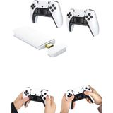 4K Hd Görüntü Kaliteli Retro Game Stick 20000 Oyunlu Çift Kollu Beyaz Game Stick - 1. Kol Oyun Konsolu - Ahşap