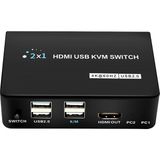 4K HDMI USB Kvm Swıtch 2x1 (4887)