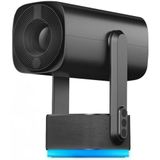4K Şarjlı Projeksiyon Cihazı, 1080P Full HD Görüntü Kalitesi, WiFi 6 Bluetooth 5, Uzun Şarj Ömrü, 12000 Lümen Parlaklık, Elektrikli Odaklanma, 40"-150" Görüntü, Ev Ofis ve Bahçe İçin Projektör