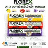 4K Tedarik Florex 3'lü Set Orta Boy Kokulu Çöp Poşeti Avantajlı Paket 30 adet - 80 x 110 cm