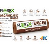 4K Tedarik Florex Organik Atık Standart Jumbo Çöp Poşeti 80 cm x 110 cm 10'lu - 80 x 110 cm