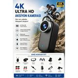 4K Ultra Hd Mini Wıfı Aksiyon Kamerası Taşınabilir Vücut Kamerası 1.47’Hd Ekranlı Giyilebilir Video Kaydedici