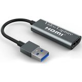 4K Usb 3.0 Capture Video Yakalama Adaptoru Hdmi To Usb 4K 1080P Akis Ogretim Video Konferans Veya Canli Yayin İcin Oyun Yakalama Karti