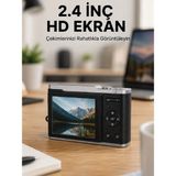 4K Video Kayıtlı 48 Mp Dijital Fotoğraf Makinesi Odaklama