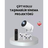 4K Wifi 6 Projeksiyon Cihazı – 10.000+ Oyun Desteği, Kablosuz Bağlantı ve Çoklu Giriş Portları