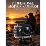 4K Wifi Aksiyon Kamerası Ultra Hd Su Geçirmez Spor Kamerası - SPTROT4522-3642