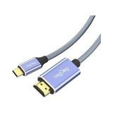 4K/60Hz Type-C 3.1 To HDMI 2.0 Dönüştürücü Kablo 2 Metre - Option-1 - Ahşap