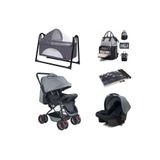 4KİDS 4kids Bebek Çeyiz Seti 5 Parça Çift Yön Bebek Arabası Sallanır Bebek Beşiği Puset Taşıma Koltuğu