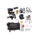 4KİDS Bebek Çeyiz Seti Yeni Doğan Set Bebek Arabası Asansörlü Park Beşik Puset Bebek Anakucağı Ful SET