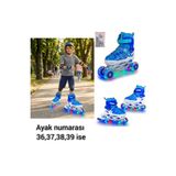 4KİDS Işıklı Paten - Işıklı paten 38-41 numaraları arası kullanılır Kız Çocuk Erkek Çocuk (2+2 veya 2+1+1) Işıklı Ledli Pateni