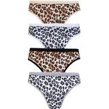 4Li Tutku Kadın Leopar Bikini Külot