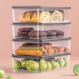 4'lü 1,75 Litre Buzdolabı Düzenleyici Organizer Mikrodalgaya Uygun Difriz Saklama Kabı Gri