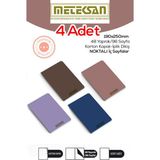 4'lü 19X25 cm Ebat Not Defteri Ivory Kağıt Dokulu Karton Kapak Iplik Dikiş