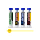 4'lü 20 g Şırınga Krem Lehim Pastası Seti – BGA SMD Elektronik Tamir Flux MS38 MS58 MS83 MS17