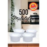 4'lü 500ML Yuvarlak Silikon Saklama Kabı Seti, Lacivert, Kahvaltı ve Depolama Için Uygun - Amber - Seçenek 1