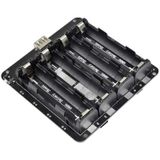 4'lü Anahtarlı 18650 Lityum Pil Yuvası V8 Mikro Usb