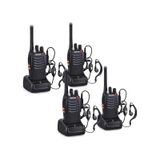 4lü Baofeng Bf-88e Lisanssız Pmr El Telsizi Kulaklık Set