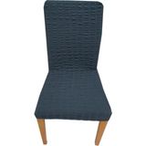 4'lü Bürümcük Lastikli Sandalye Örtüsü Standart - 35 x 55 cm - Antrasit