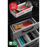 4'lü Çekmece İçi Kaşıklık Sepet Organizer OPH-001463
